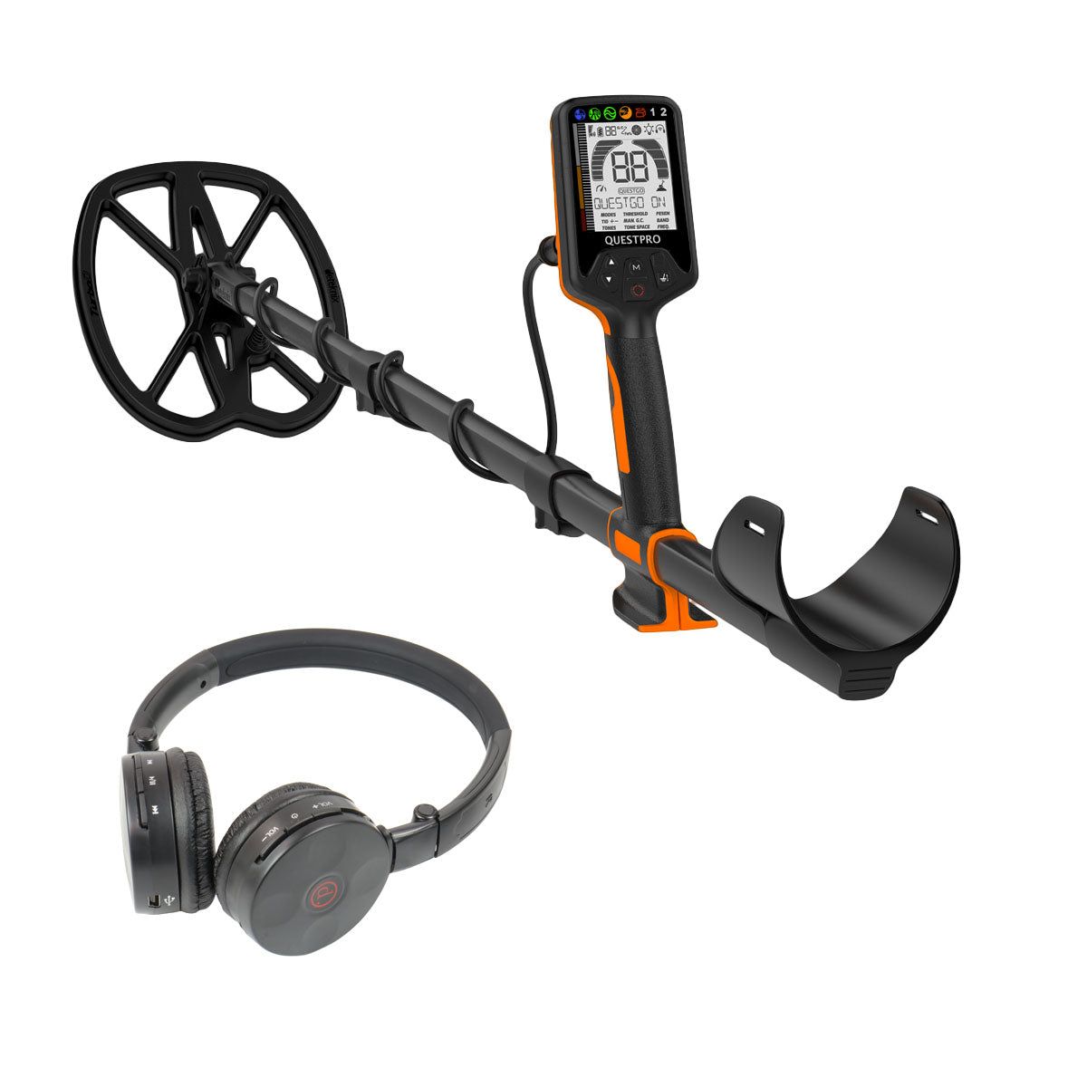 Quest PRO Metal Detector with 11 x 9" RaptorS TurboD Coil