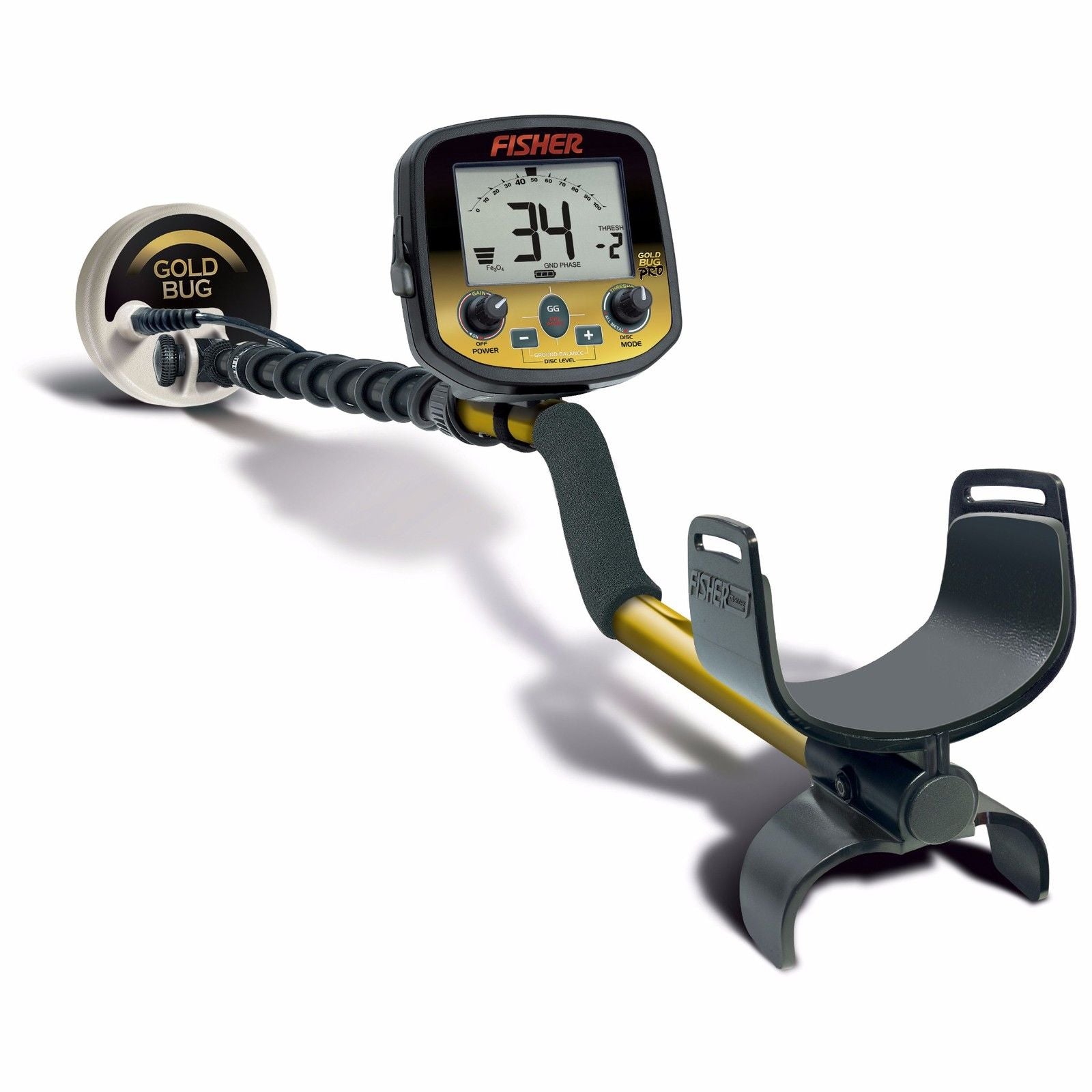 Fisher Gold Bug Pro Metal Detector with 5" DD Double-D Coil and 5 Year Warranty