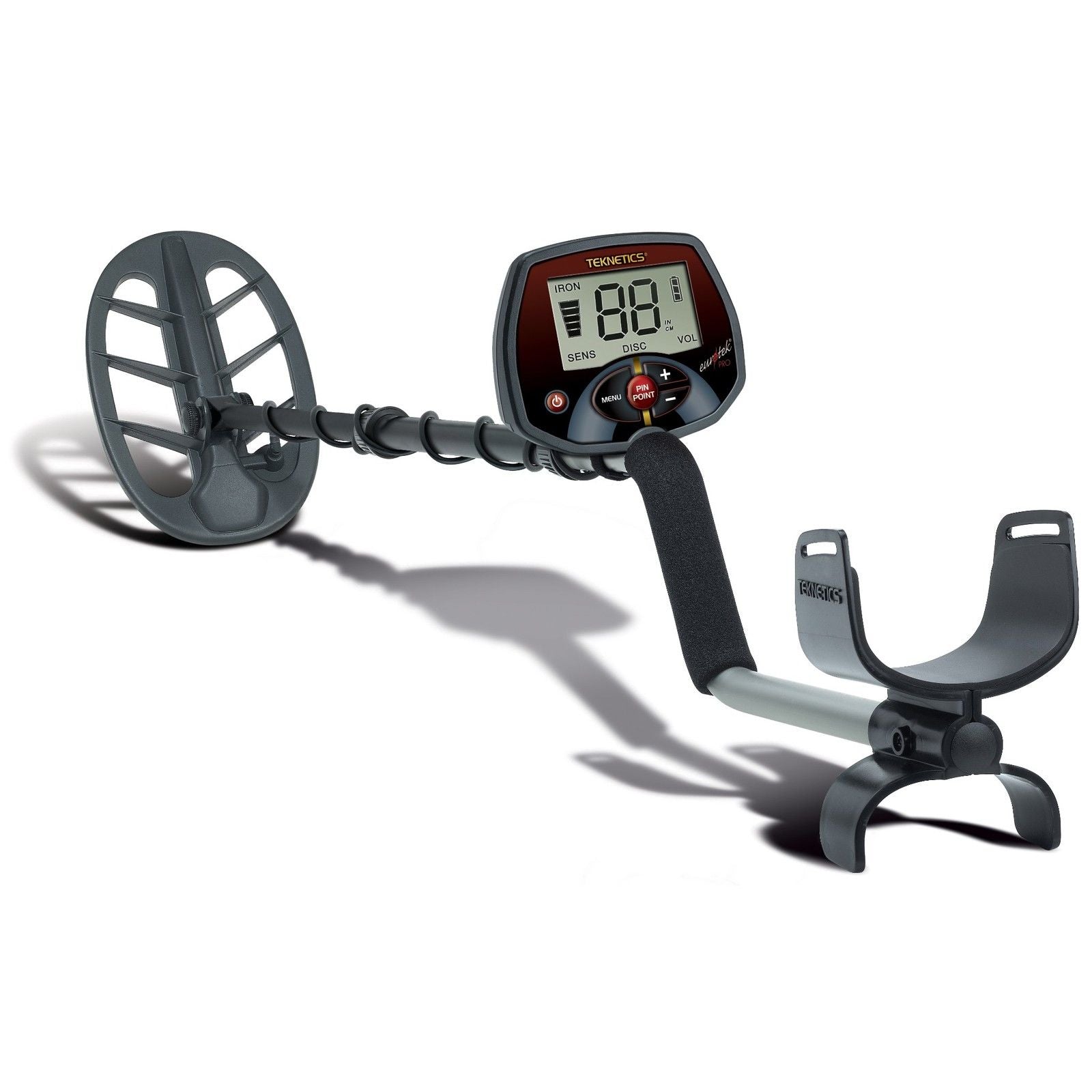 Teknetics Eurotek Pro Metal Detector w/ 11" DD Double-D Coil & 5 Year Warranty