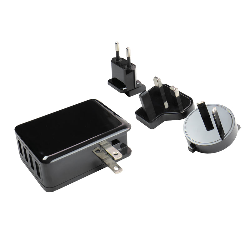 Minelab Metal Detector 4-Way Universal AC Charger Plug Pack for Equinox, Manticore and X-Terra Series