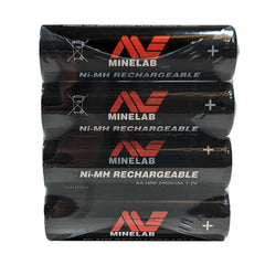 Minelab 4 AA Rechargeable Metal Detector Batteries 2450mAH Vanquish