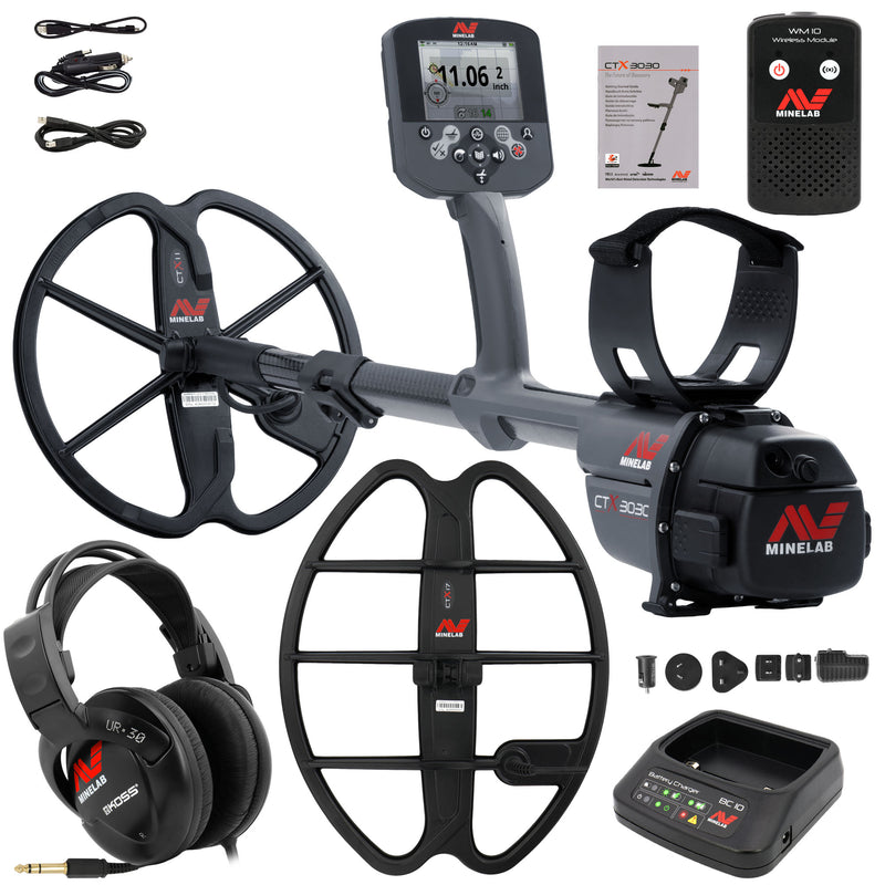 Minelab CTX 3030 Underwater Detector Holiday Bundle with  17" DD Smart Coil