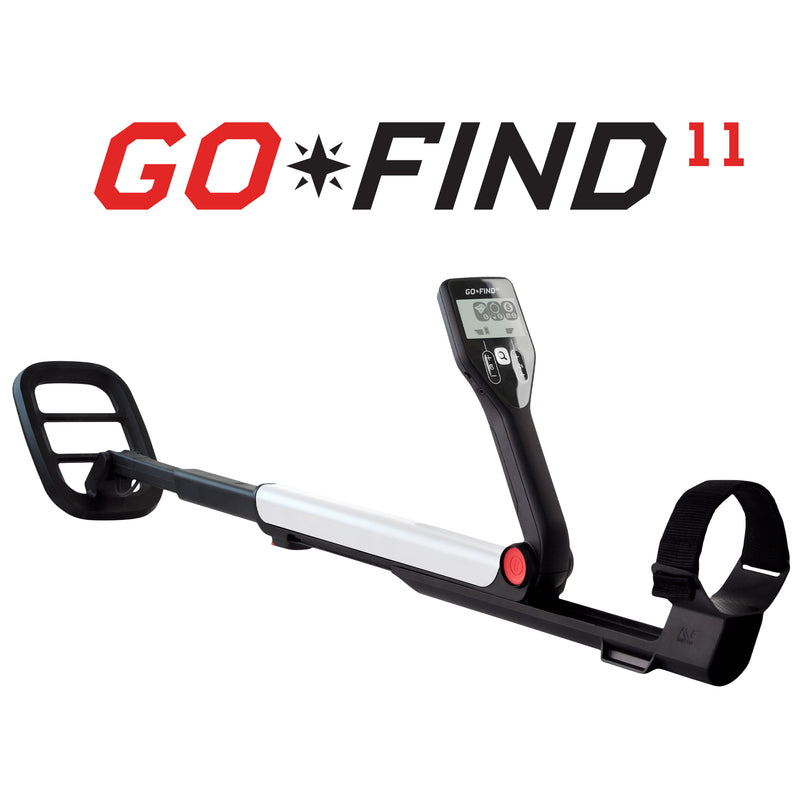 Minelab GO-FIND 11 Metal Detector with PRO-FIND 35, Black Carry Bag, Finds Pouch
