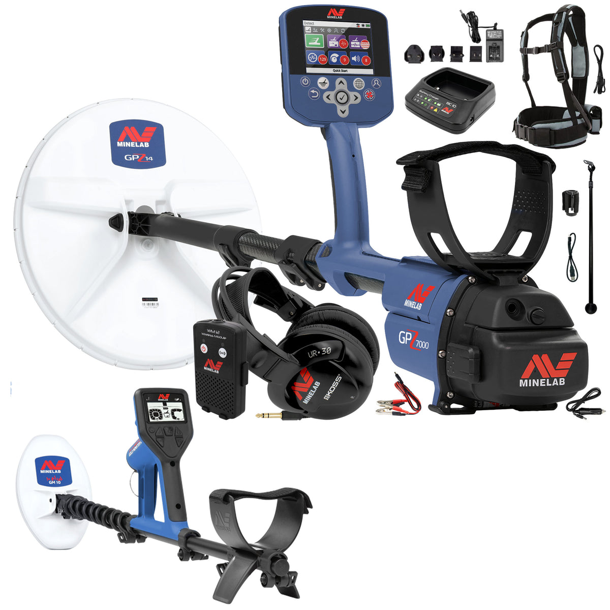 Minelab GPZ 7000 Gold Detector with Gold Monster 1000 Metal