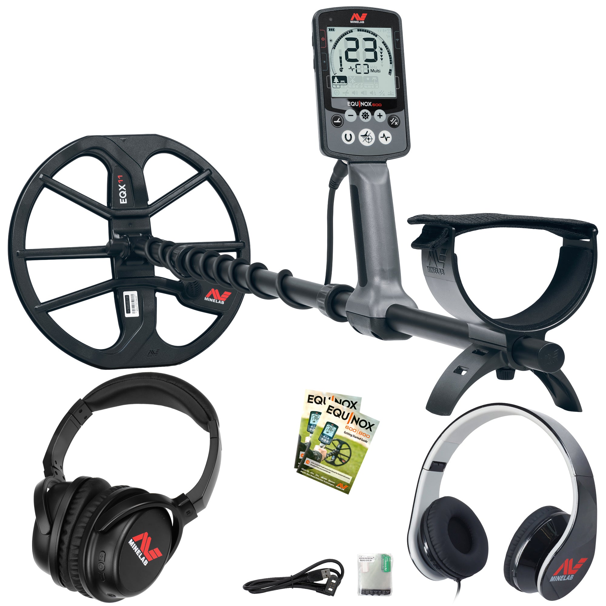 Minelab EQUINOX 600 Metal Detector with Minelab Bluetooth Wireless