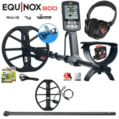 Minelab EQUINOX 800 Metal Detector with 15" Coil and 24" Lower Shaft