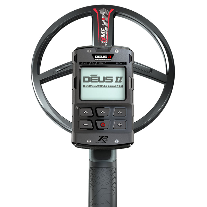 XP DEUS II Fast Multi Frequency Metal Detector with 11" FMF Search Coil, MI-6 Pinpointer, and BH-01 Bone Conduction Headphones
