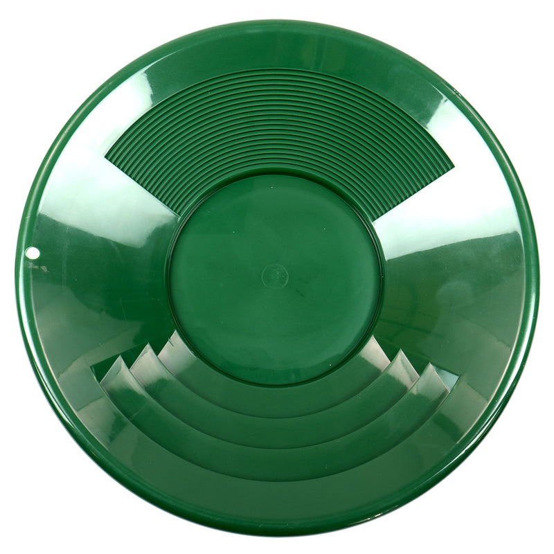 14" Plastic Gold Pan w/ Shallow & Deep Riffles for Gold Prospecting
