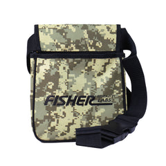 Fisher Metal Detector Camo Pouch two Large Pockets &amp; Belt