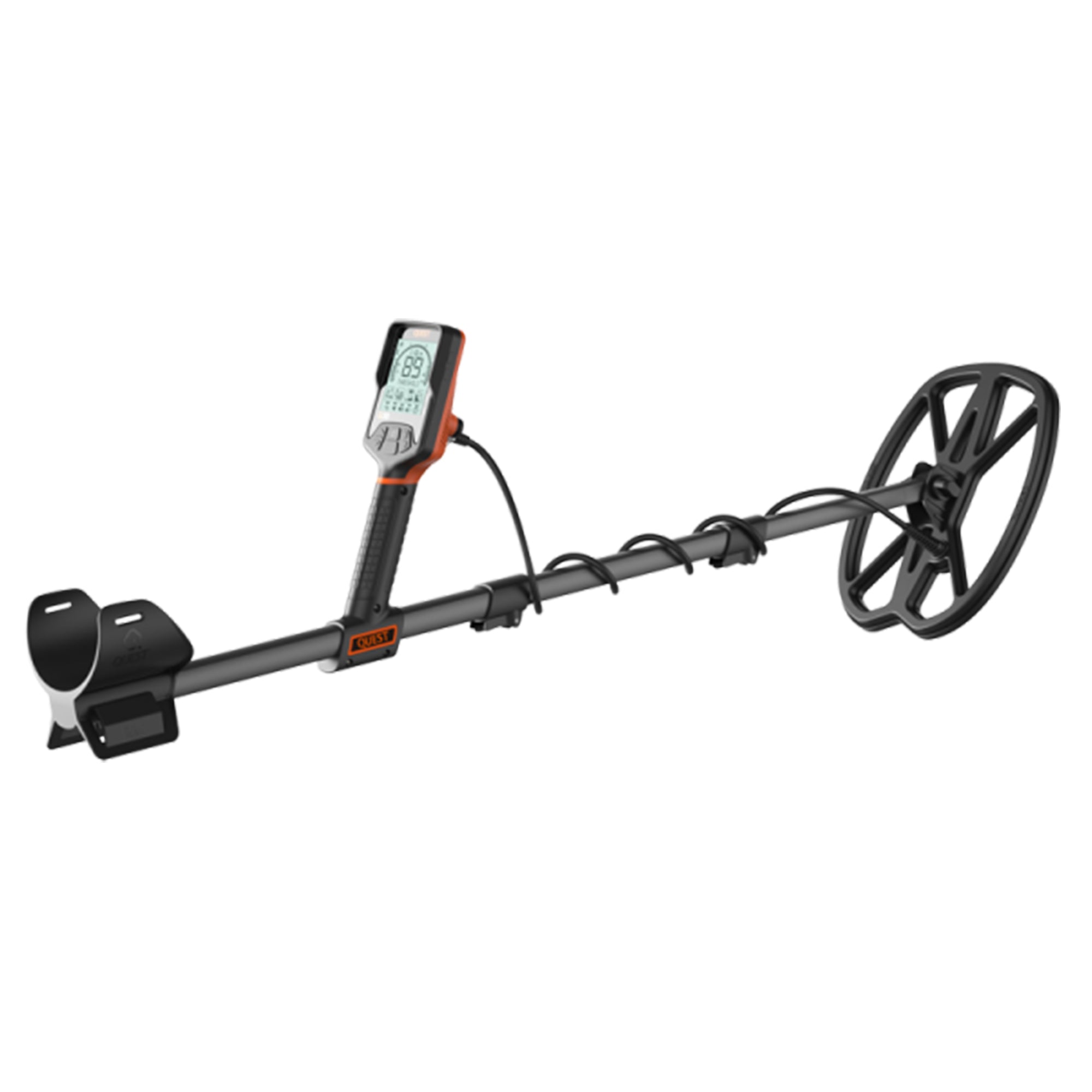 Quest Q30+ Metal Detector w/RaptorX TurboD 9x11" Coil & Wirefree Lite Headphones