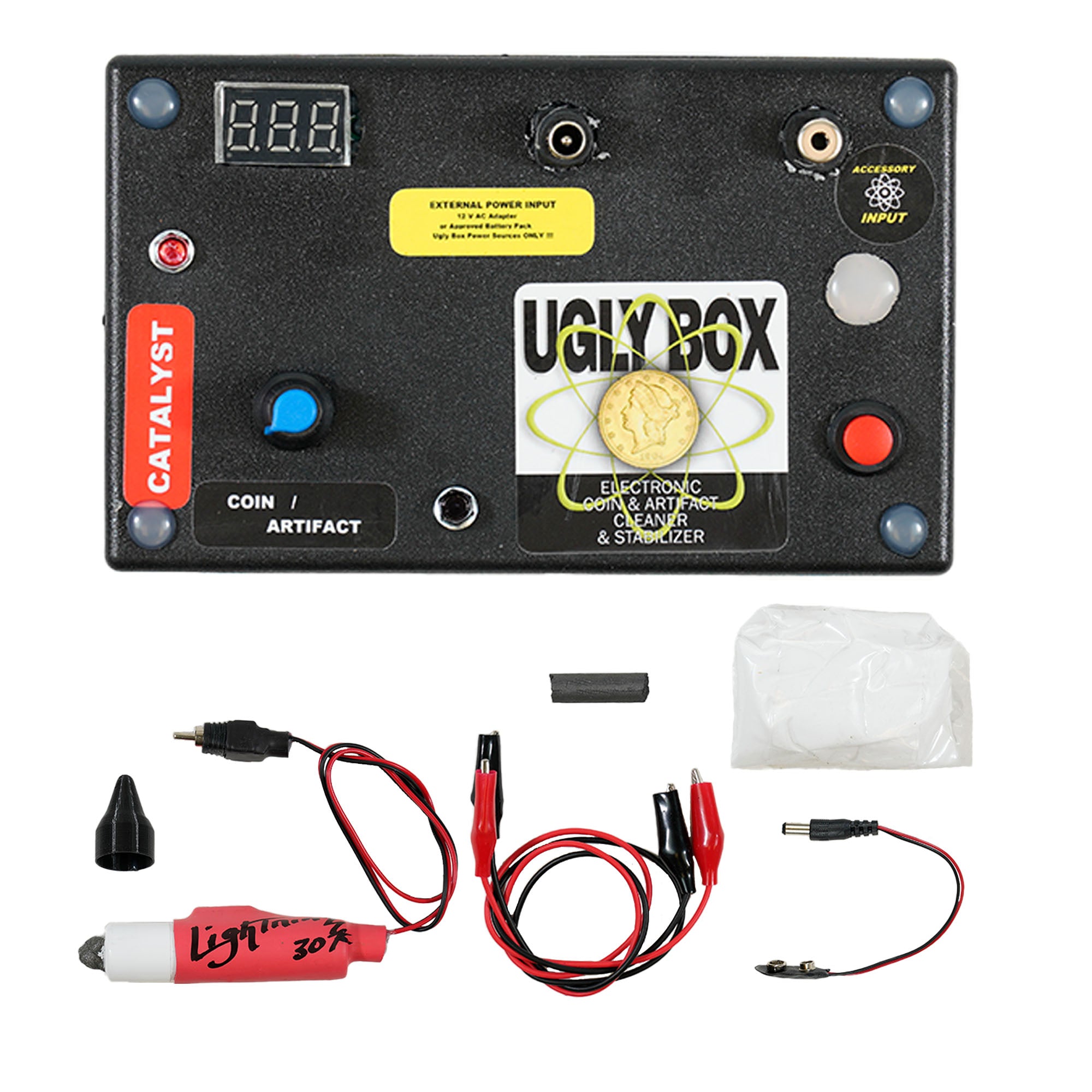 Ugly Box Electrolysis Unit - Coin and Relic Cleaner + Stabilizer with The Ugly Book Guide