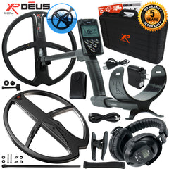 XP Deus Metal Detector Gold & Relic, Case, Headphones, Remote and 2 X35 Coils