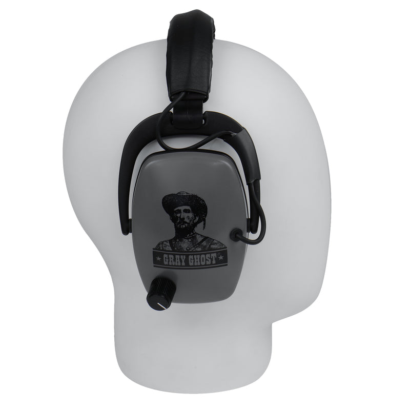 DetectorPro Gray Ghost NDT Platinum Series Headphones with 1/4" Angle Connector