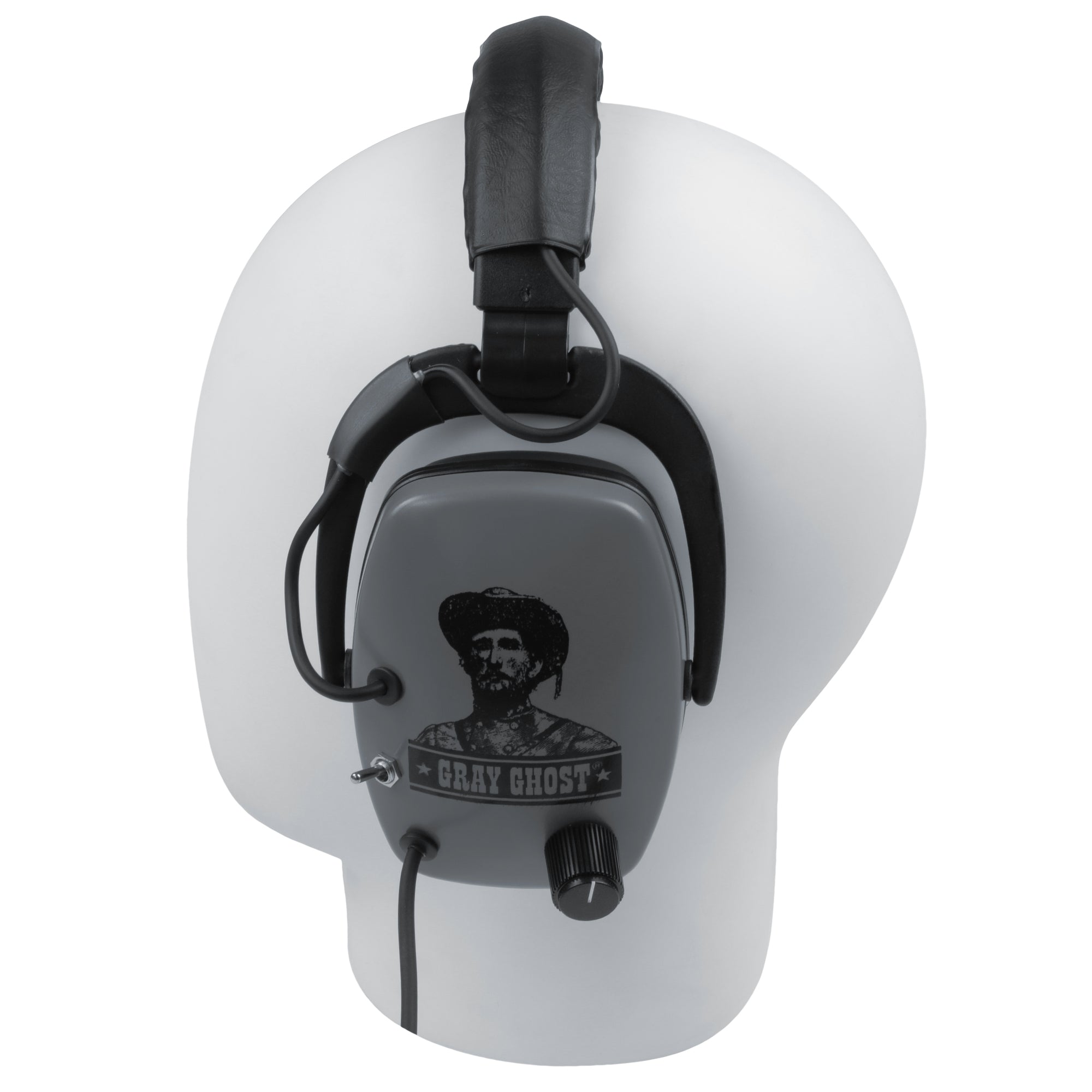 DetectorPro Original Gray Ghost Platinum Series Headphones with 1/4" Angle Plug