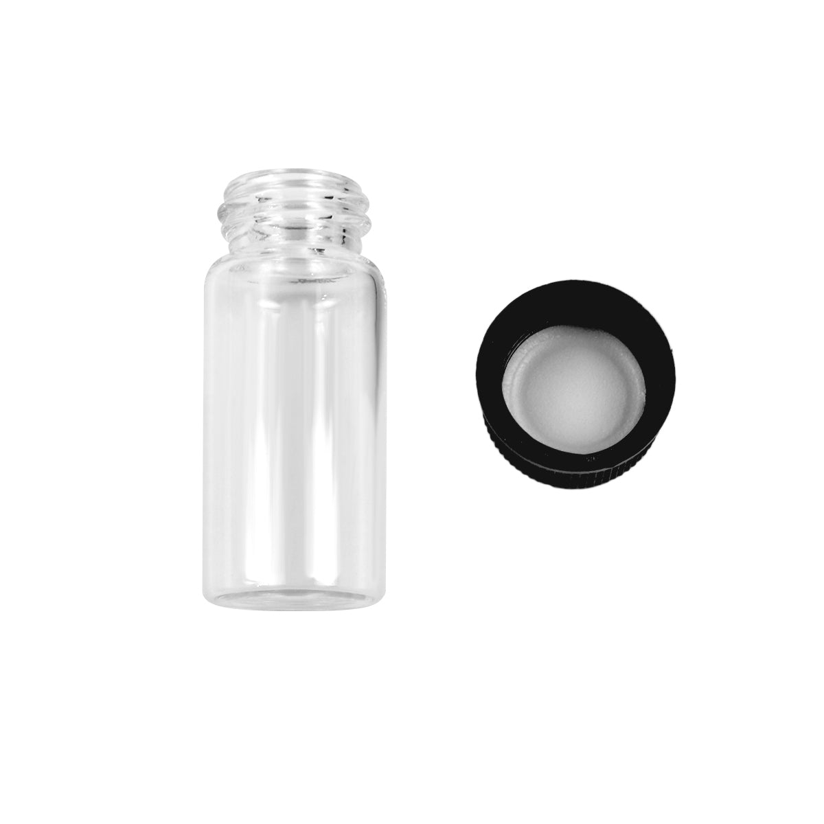 1 Unit Display- 4ML Glass Vials (1-3/8", Outer Diameter: 9/16")