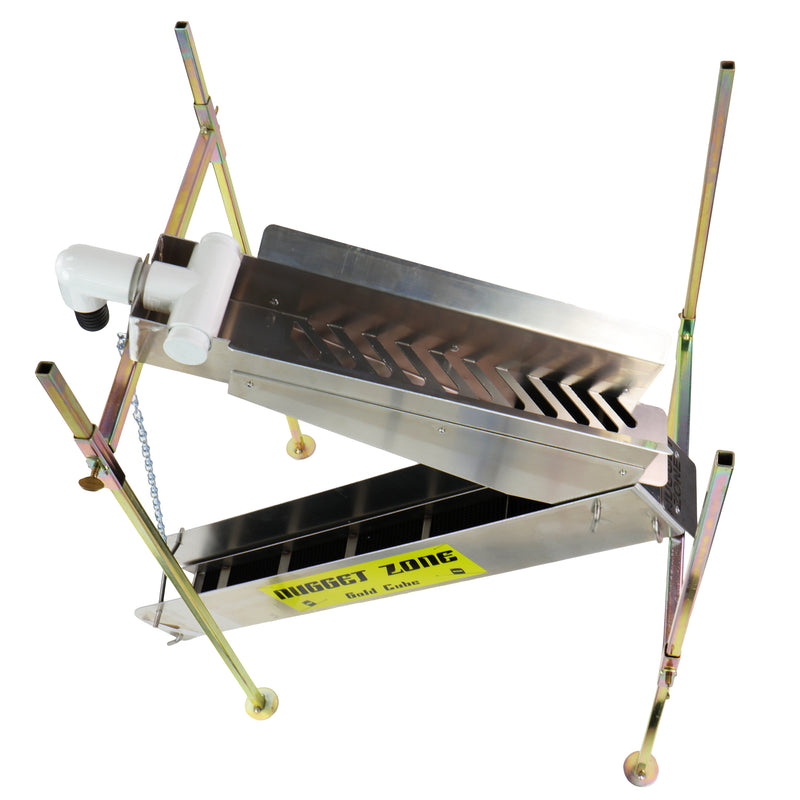 Gold Cube 3 Stack Deluxe Complete Kit, Nugget Zone Banker, Gold Banker Stainless