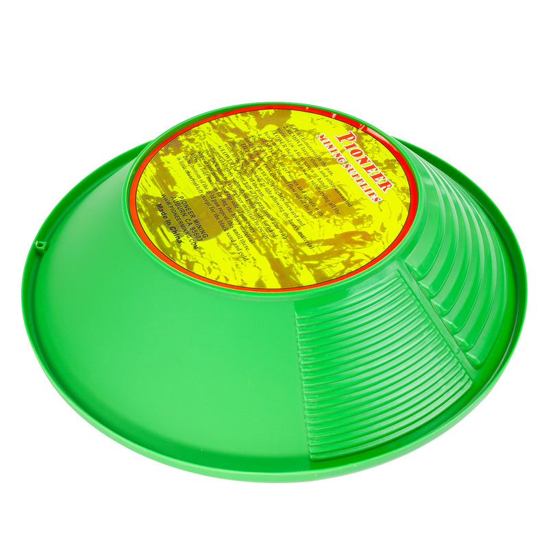 Pioneer Mining 12" Green Gold Pan for Gold Prospecting