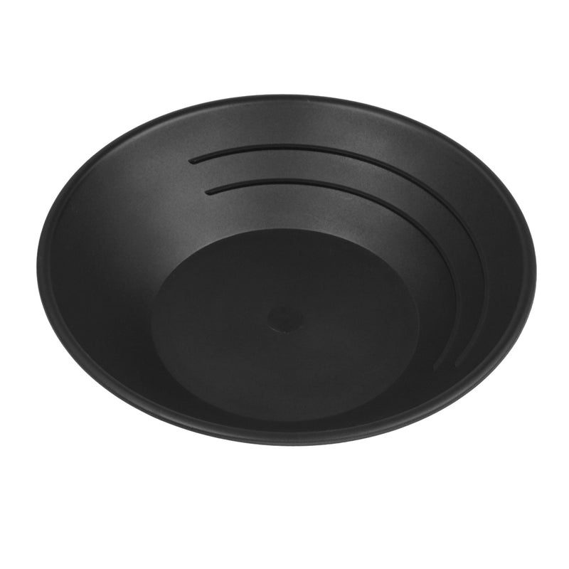 10" Black Plastic Gold Pan Panning for Gold Prospecting Mining Operations 2 Pack