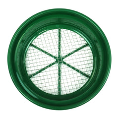 Green Plastic 13-1/4" Gold Sifting Pan Classifier 1/2 Mesh Size