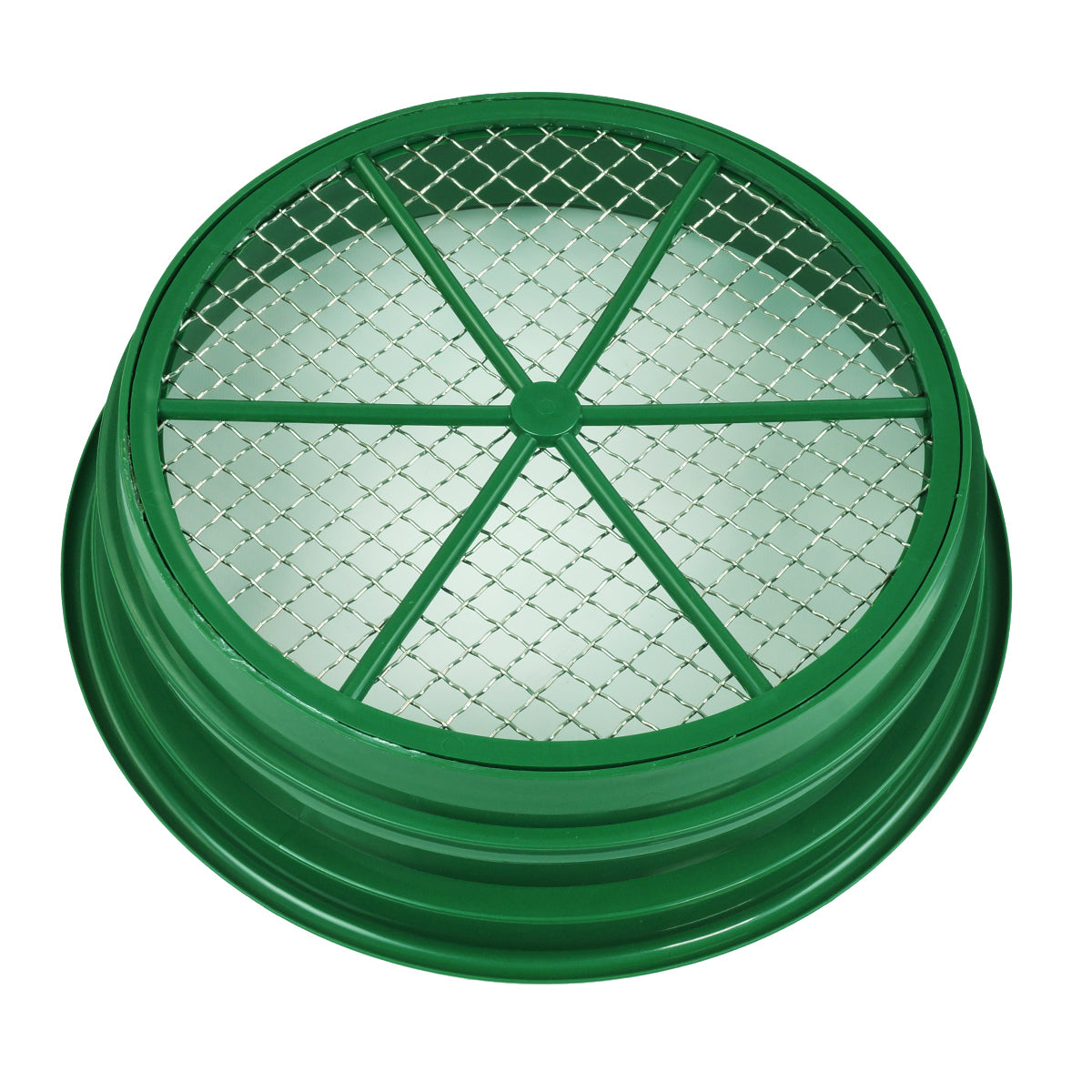 Green Plastic 13-1/4" Gold Sifting Pan Classifier 1/2 Mesh Size