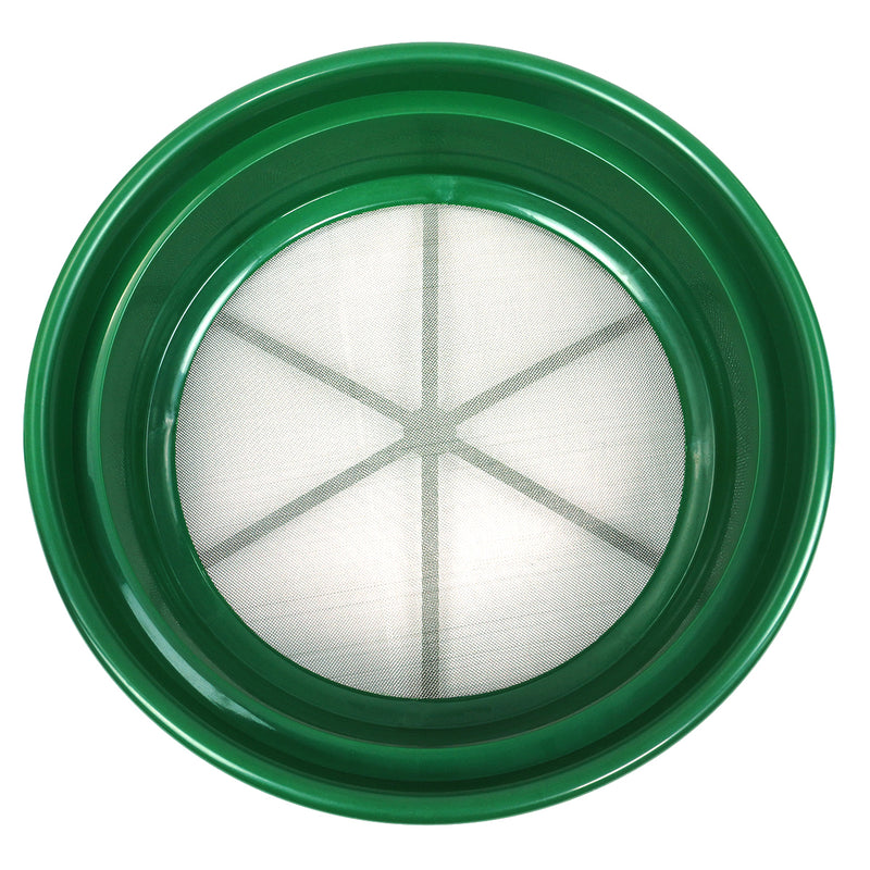 Green Plastic 13-1/4" Gold Sifting Pan Classifier 1/30 Mesh Size