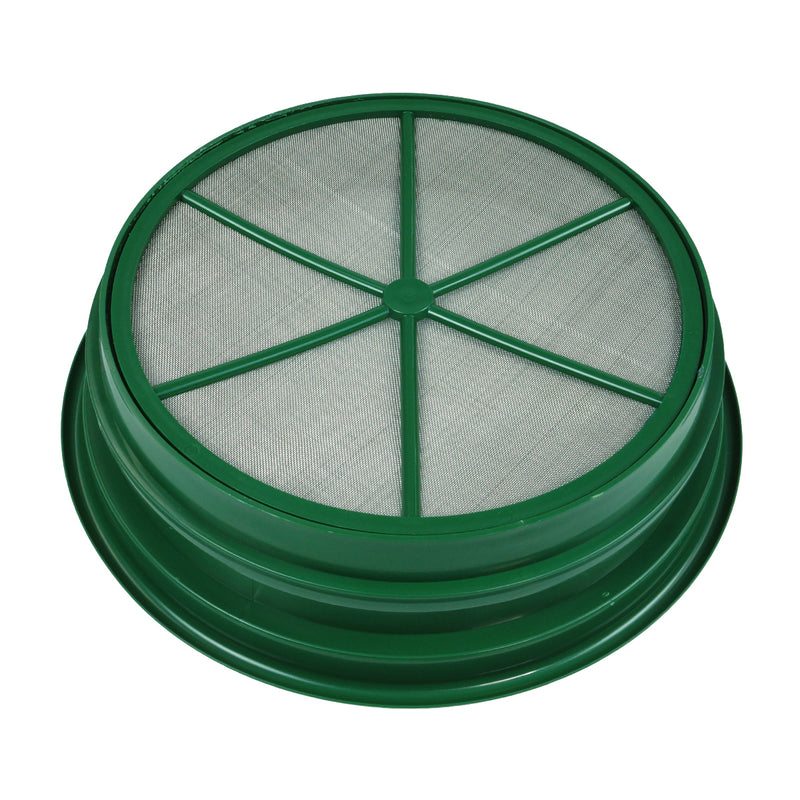 Green Plastic 13-1/4" Gold Sifting Pan Classifier 1/30 Mesh Size