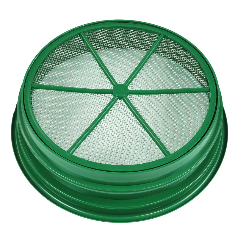 Green Plastic 13-1/4" Gold Sifting Pan Classifier 1/8 Inch Mesh Size