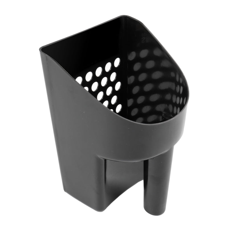 8 1/2" Black Hand Held Plastic Metal Detector Sand Scoop for Gold Prospecting