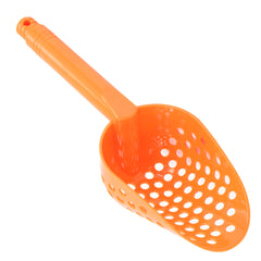 14" Orange Plastic Metal Detector Sand Scoop for Gold Prospecting w/ Brass Probe