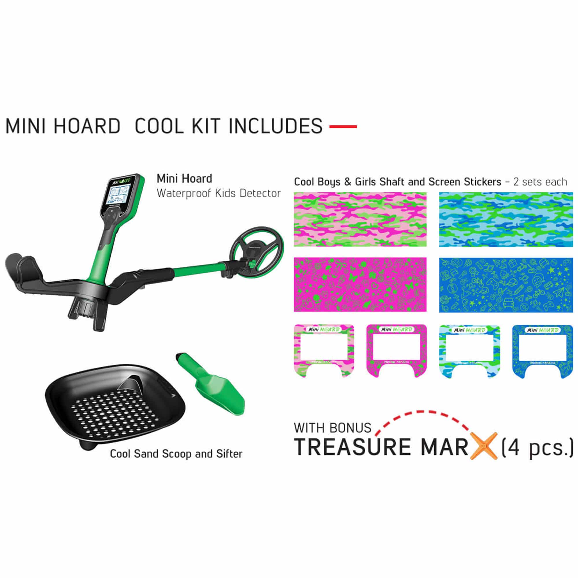 Nokta Mini Hoard "Cool Kit" Kids Metal Detector with Pinpointer