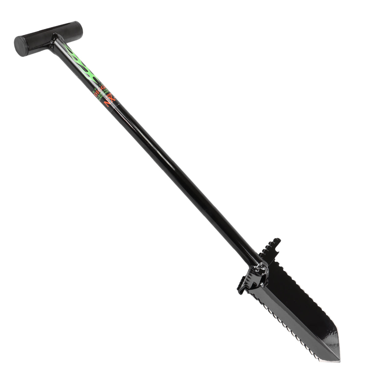 Anaconda NX-5 Tempered Steel 31" Shovel w/ Double Serrated Blade &amp; Foot Pegs