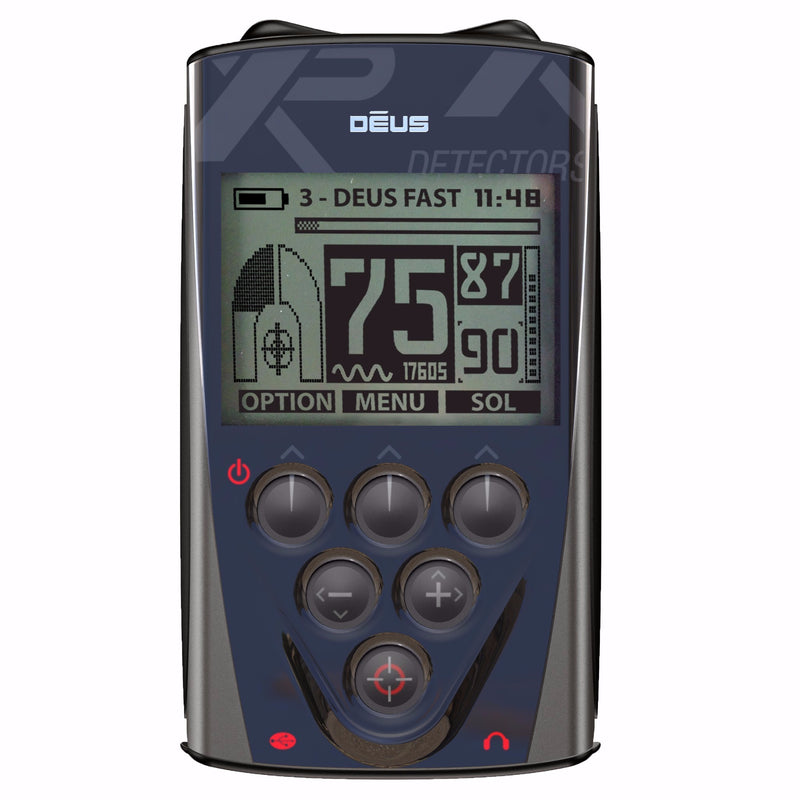 XP Deus Metal Detector w/ WS5 Headphones, Remote, 11” X35 Coil