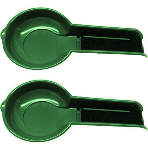 Gold Cube Green Banjo Pans 2 Pack Vortex Matting Wet and Dry Gold Pan